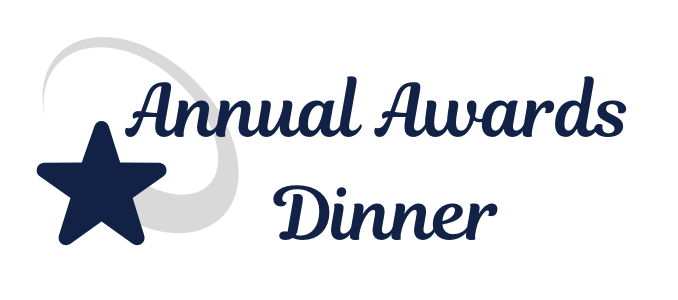Awards dinner logo with star
